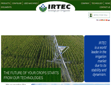 Tablet Screenshot of irtec-irrigazione.it